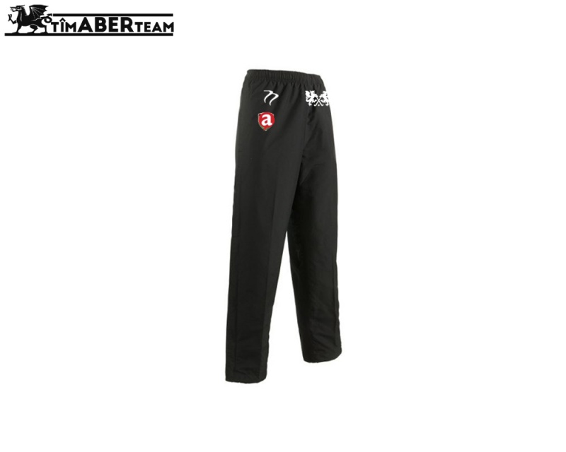 AUMHC Black Mens Tracksuit Bottoms